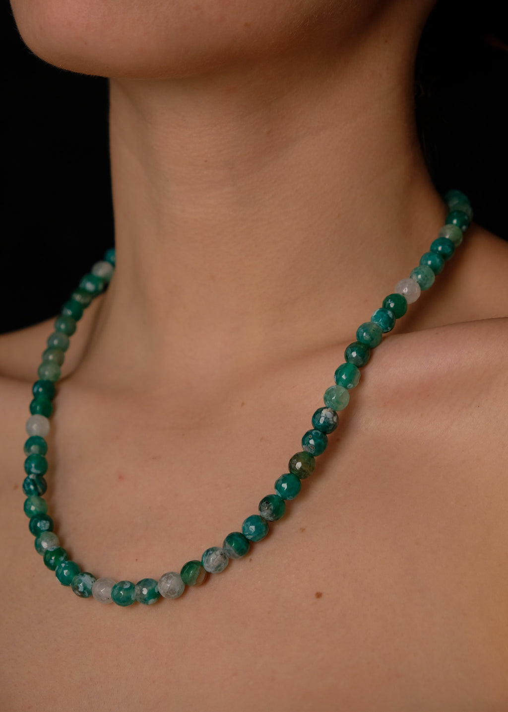 Green ágata necklace
