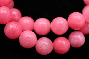 Pink jade necklace