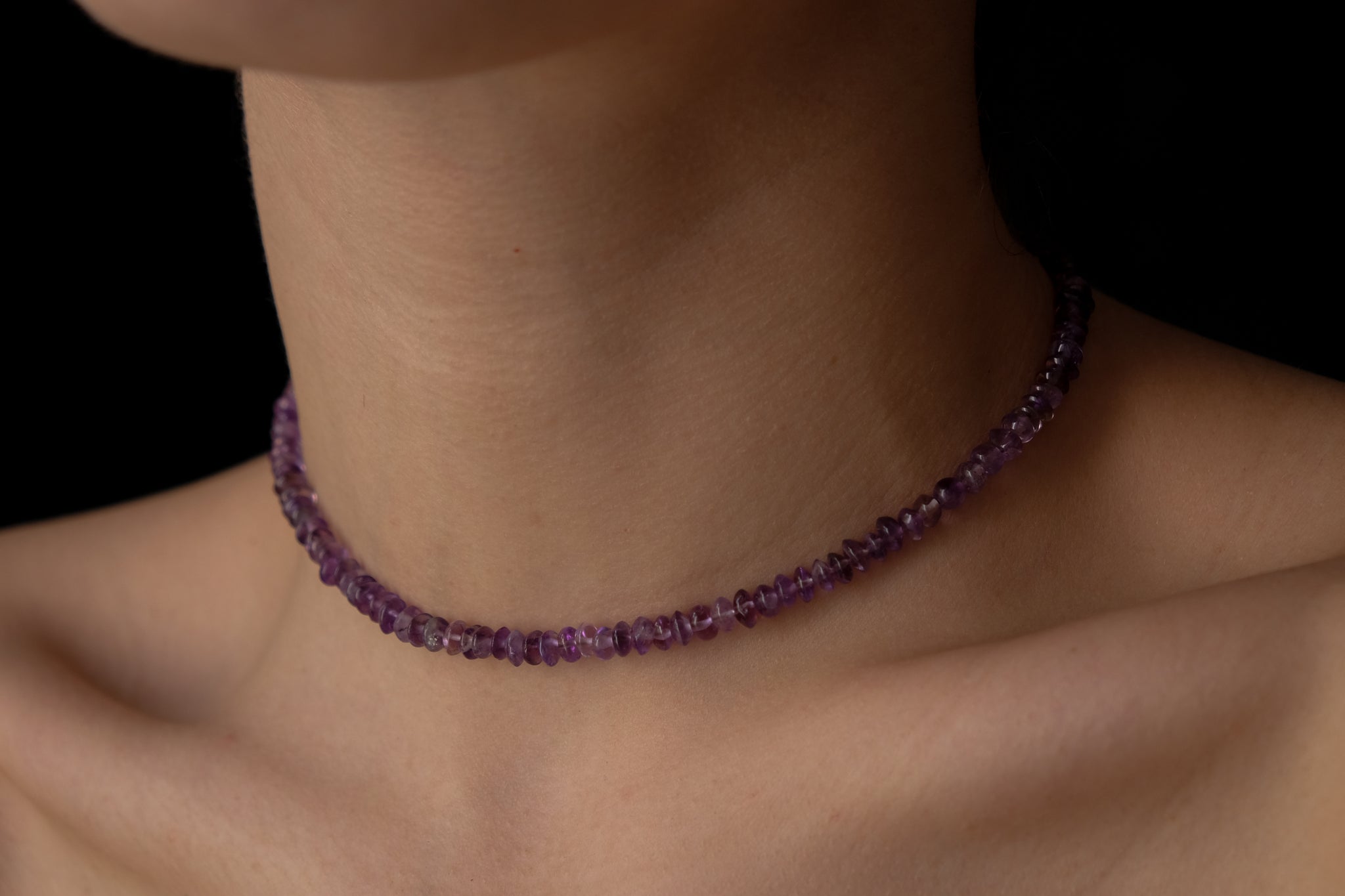 Amethyst baby choker