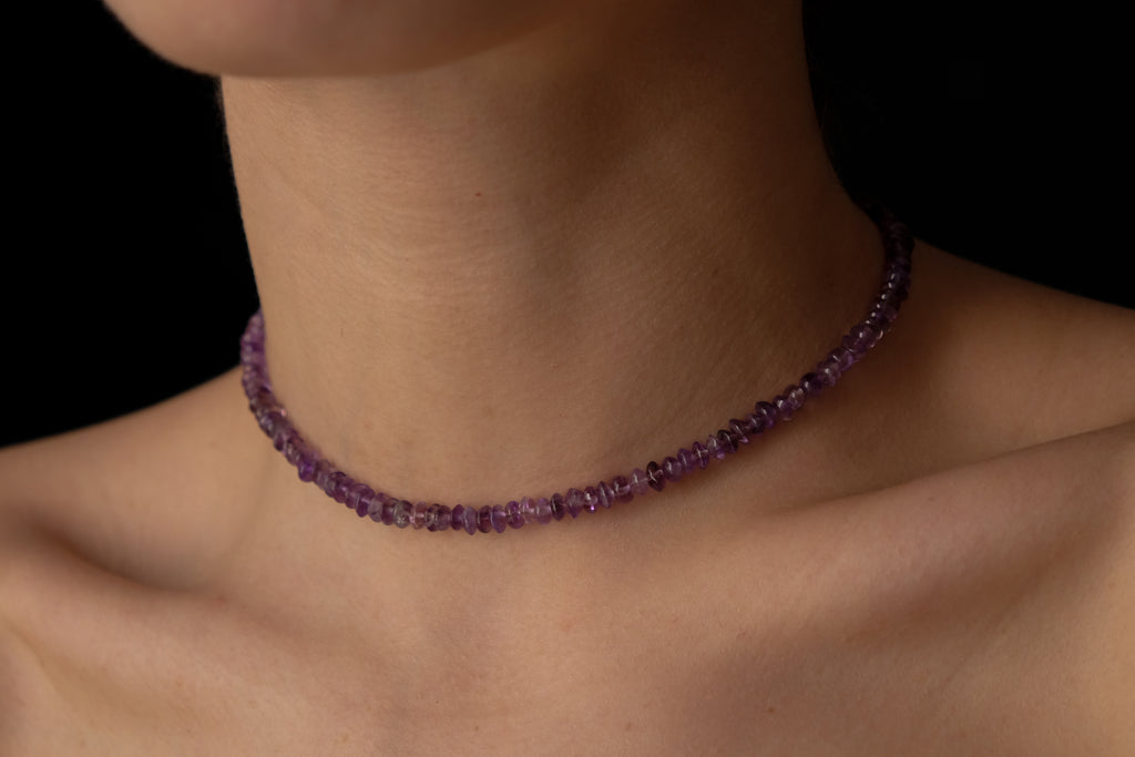 Amethyst baby choker