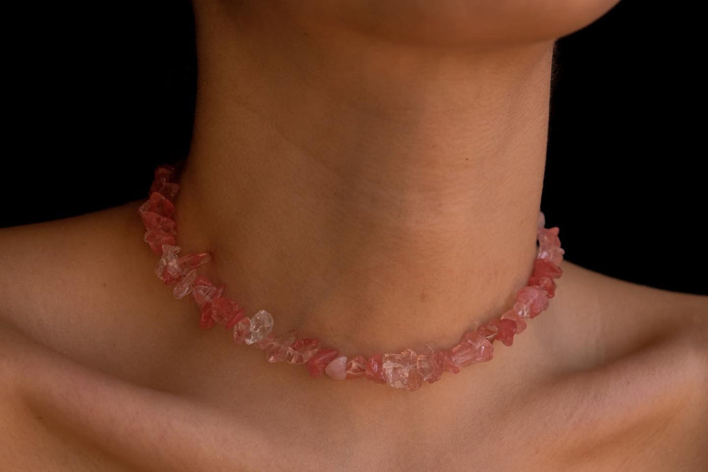 Cuarzo cherry choker