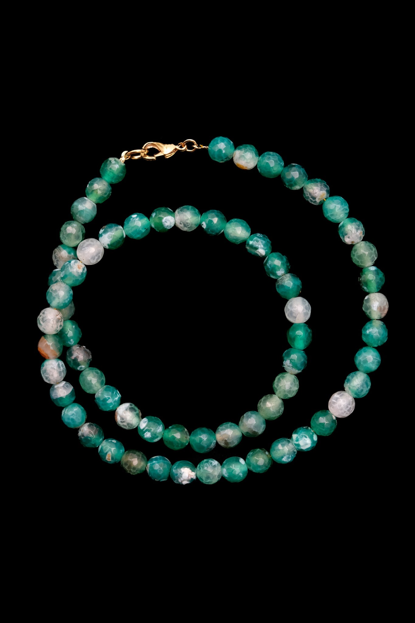 Green ágata necklace