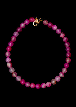 Pink ágata necklace