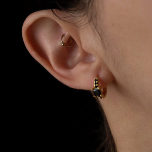 Black square hoops