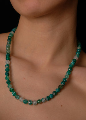 Green ágata necklace