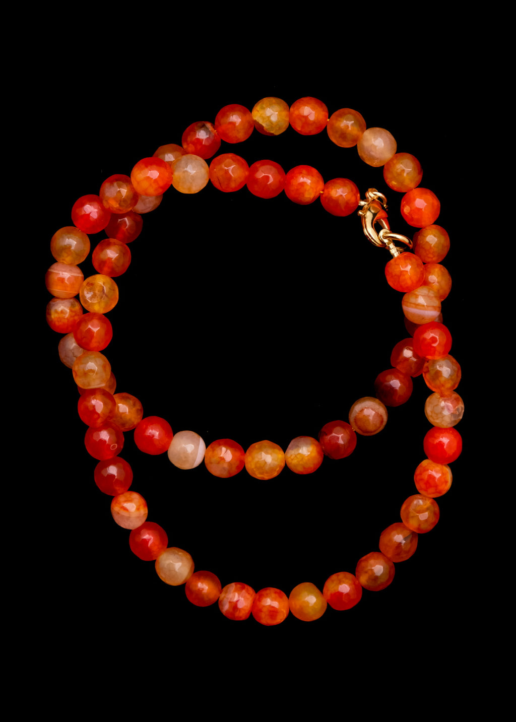 Orange ágata necklace
