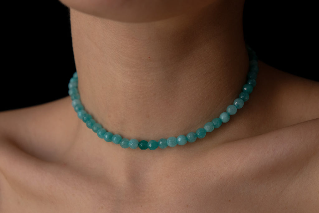 Turquoise ágata choker