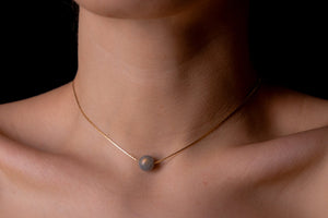 labradorite sphere choker