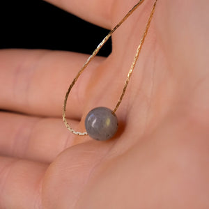 labradorite baby sphere choker