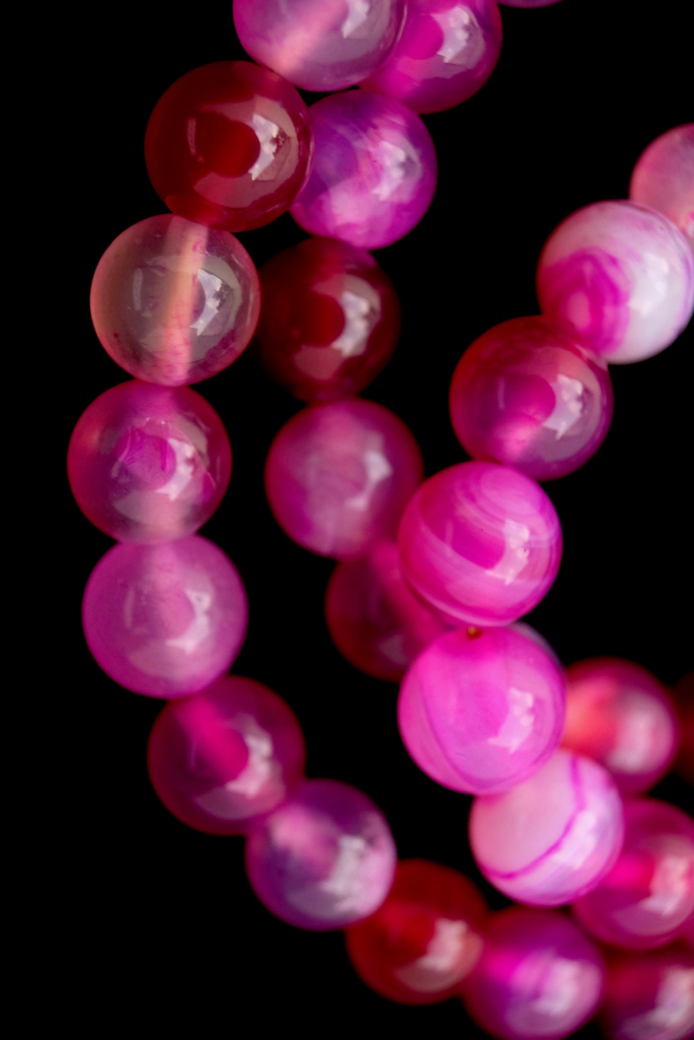 Fuscia ágata necklace