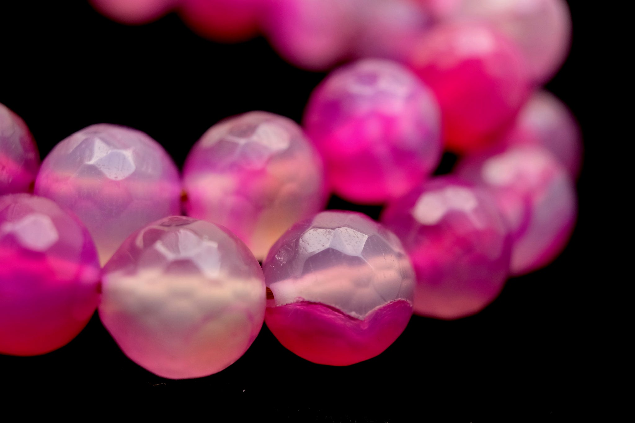 Pink ágata necklace