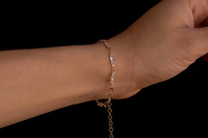 Crystal rectangles bracelet