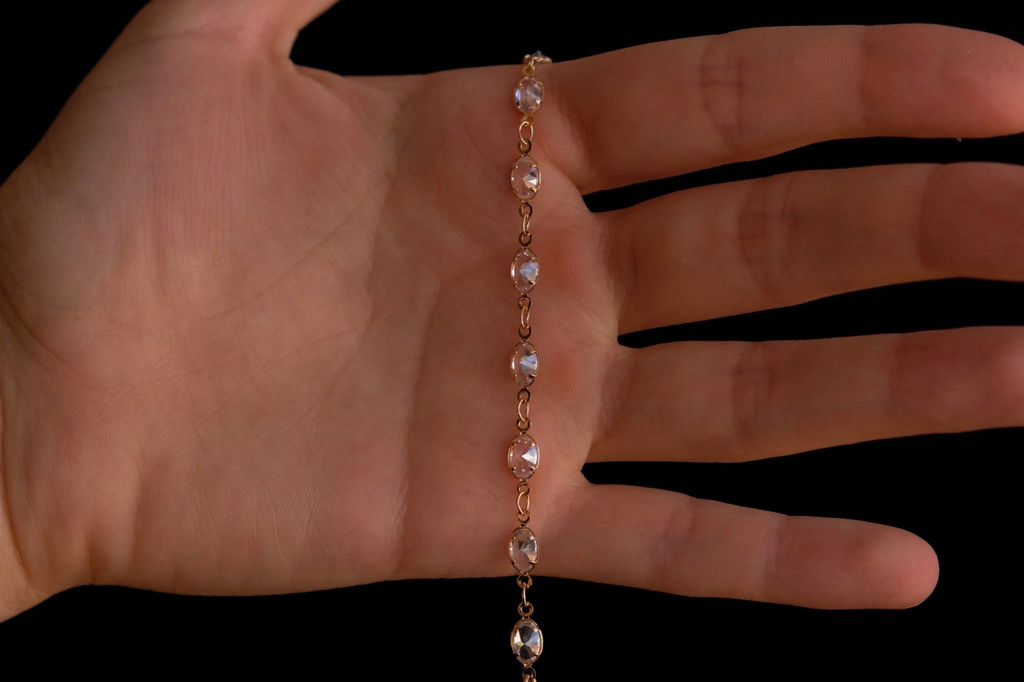 Crystal ovals bracelet