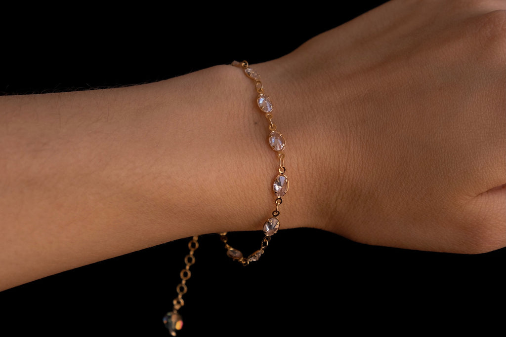 Crystal ovals bracelet